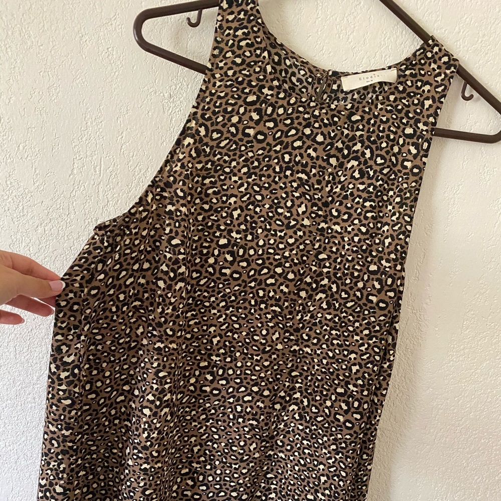 🐆ELODIE animal print top Size M